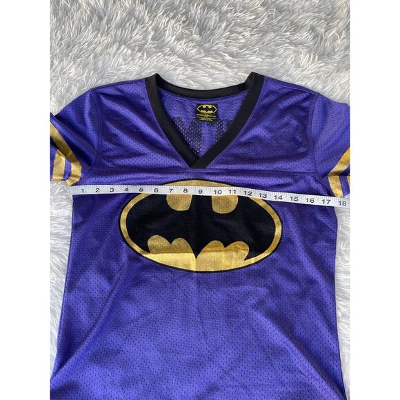 BATMAN Perforated Jersey Women Sz S Slightly used - Picture 4 of 6